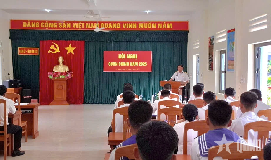 Tiểu đoàn 553 - Bộ tư lệnh Vùng 5 Hải quân tổ chức Hội nghị Quân chính năm 2025